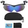 XUXHOU Occhiali da Sole a Clip, Occhiali da Sole Polarizzati con Cappuccio a Clip, Visiera per Cappello con Protezione UV400 per Pesca, Ciclismo, Escursionismo (Rivestimento Blu)