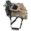 ZJIEYU Set Elmetto Tattico Airsoft, con Fodera Mimetica, Occhiali Protettivi Paintball, Supporto e Base per Dispositivo NVG, per Sport All'aperto, Cosplay e Gioco con Palline BB