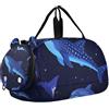 WDdZzyy Ocean Marine Life Whale Shark - Borsone per bambini, con scomparto per scarpe, multifunzione, per sport, palestra, viaggi, nuoto, danza, danza