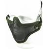 YDMHYLAI Maschera tattica mezza faccia in maglia d'acciaio protettiva mimetica for Airsoft Paintball