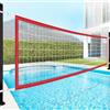 NOVACENTIX Rete di ricambio per pallavolo in polietilene resistente, regolabile da 4,5 a 6,9 m di larghezza e 0,9 m di altezza (solo rete), colore rosso