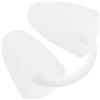 TOMETURE Clip Nasale per Nuoto in Silicone Bianco Ergonomico, Previene L'ingresso d'Acqua e Facile da Pulire, per Allenamenti e attività in Piscina