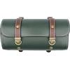 HGENAHGTF Borsa portaoggetti per sella moto, borsa per attrezzi da manubrio in pelle PU, forma rotonda, impermeabile, arrotolabile, laterale, per manubrio della bicicletta, impermeabile, con cinghie, sella