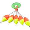 MERRYHAPY Galleggiante da Pesca Ellittico Colorato 6 Pezzi per Canna
