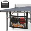 YERENCY Custodia per racchetta da ping pong con tasca in rete, 40 x 25 cm, borsa da appendere con cinghia regolabile, supporto per racchette da ping pong da tavolo, accessorio per palline e racchette (nero)