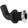 Alomejor Raccordo Passante Scafo in Nylon 1 Pollice Connettore Passante Scafo 25 Mm Twist Turn Connessione a Prova di Perdite con Spina per Barca Yacht Kayak Pozzetto per Pesci Ghiacciaia Uso (Tubo