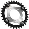 Caswynlife Corona Ebike 32T in lega di alluminio pignone con adattatore per Bafang per bbs01 per bbs02 kit di conversione motore nero (set nero 36T)
