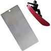 Generisch Raschietto per cera da sci, 13 x 6 x 0,1 cm, in acciaio inox, set per snowboard, pratico strumento per la cura della cera per gli sport invernali