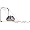 AGT Supporto da parete universale per 2 biciclette con mensola WH-220.pro, 60 x 43 x 34 cm, argento/grigio