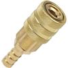 BildeeMait Mandrino di gonfiaggio per pneumatici in ottone resistente, 8 mm, clip aperta per pompe per veicoli, adattatore valvola senza perdite