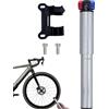 Generisch Pompa per bici da strada, strumento di gonfiaggio a pressione da 11 bar, pompa ad aria compressa manuale per biciclette, adatta per l'uso con mountain bike, bici da strada, city bike e per il ciclismo