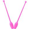 MOKKHNB Attrezzi Ginnastica Artistica Bastoni per Ginnastica Ritmica in Plastica Rosa, Accessori per Danza Ritmica e attività Sportiva per Adulti
