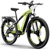 Antgooat MTB bicicletta elettrica montagna adulti, 29 off-road electric bike, bici elettrica fuoristrada uomo, 75Nm unisex mountain ebike, Li-batteria rimovibile 48V 14Ah gamma 90-120km (verde)
