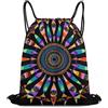 Generic Zaino Coulisse, Leggero Zaino Scuola, Colorful Trippy Scope Pattern, Stampa Sacca Sportivo per Yoga, Vacanze, All'Aperto, 36X42cm