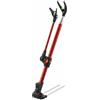Jiuvaso Supporto per Canna da Pesca Stabile in Acciaio Inox con Testa Antigraffio in Silicone Rotazione Completa Montaggio Universale su Sedie Adatto per Pesca All'aperto, Rosso 2.1M W Insert