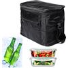 RPHONGHONG Borsa termica da picnic da 10 l, borsa termica pieghevole, borsa termica da picnic, borsa termica pieghevole, borsa per il pranzo, per lavoro, picnic, attività all'aperto, campeggio