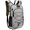 JAMIEKA Zaino da ciclismo Zaino da campeggio in acqua Zaino da trekking per escursionismo, arrampicata, campeggio, sport all'aria aperta Trailrunning Pack, Colore: grigio, One Size, Bellezza di massa