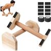 Nakutita Maniglie per flessioni, 2 barre per flessioni, parallele in legno, attrezzature ergonomiche per calisthenics, attrezzature da fitness per fitness, allenamento della parte superiore del corpo, per