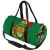 GuoChe Borsone sportivo rotondo leggero con tasca interna borsa da palestra per uomo donna borsone da viaggio sport leone giamaicano