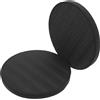 Vaguelly Cuscino Yoga Rotondo TPE Nero, Supporto Fitness 2 Pezzi