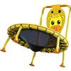 Generisch Trampolino per bambini, 102 cm, motivo giraffa, dispositivo di allenamento fitness, con manico in schiuma e capacità di 200 kg, per interni, fitness, salto, giardino, gioco per bambini piccoli