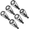 Generic Set di 6 anelli di riparazione per canne da pesca, in acciaio inox, per pesca d'acqua dolce e salata, facili da usare, set di riparazione occhielli