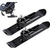 Generisch Passeggino da sci, accessorio invernale 2 in 1, per carrelli da golf, sedie a rotelle, jogging, ciclismo, sport, sentieri sul mare, parco, all'aperto, campeggio e giardino