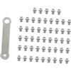 Generic Tipo di acciaio Chiavi di manutenzione in acciaio antiscivolo Borchie Pin Nails Durata Ciclismo Accessorio Biciclette Piede Impugnature Esagonali Antiscivolo Biciclette Pedali Borchie