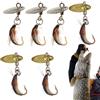 Tanxier Esche da Pesca in Acqua Salata 6 Pezzi Ami Metallici Rotanti Lucenti | Kit Esche Da Pesca Per Bass Per Acqua Salata All'Aperto Lago Fiume Mare Stagno Riva Trota Pesce Gatto Crappie Wall