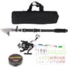 Gucagle Canna da pesca Combo Kit canna da pesca telescopica Set completo con mulinello da spinning GC3000 per pesca in acqua dolce salata Uomini Donne Principianti Materiale in carbonio