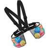 Generic Zaino da viaggio a rete di grande capacità con tracolla per esterni Mesh Borsa da nuoto per bambini Giocattolo per piscina d'acqua per sport danza viaggi
