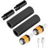 Lastdaytime Asta di prolunga per scooter elettrico Xiaomi Scooter con copertura in silicone e striscia luminosa LED ricaricabile (A)