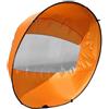 Peosaard Vela a per kayak Pagaia a pieghevole per kayak Vela sottovento portatile con finestra trasparente per accessorio per gommone