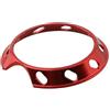 HavenlyCove Anello decorativo per pomello della bobina compatibile con abu Garcia per Black Max 4, per revo SX, Zata, P4, EXD, 992 mulinelli da pesca per baitcasting, copertura in metallo (rosso)