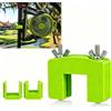 Generic Staffa di montaggio per ventola da golf cart compatibile con ventola ibrida Ryobi PCL811 da 18 V, adattatore a morsetto regolabile per tubi quadrati da 1,9 cm/2,5 cm/3,2 cm, supporto sicuro per