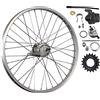 Taylor-Wheels Ruota posteriore da 20 pollici, cerchio in alluminio, cambio al mozzo Shimano Nexus Inter-3, freno a contropedale - argento