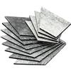 RichVibe Cuscino per tavolo da biliardo trapezoidale in gomma, rivestimento per tavolo da biliardo, 3 mm, 3,5 mm, 4,5 mm, colore grigio, confezione da 12 per una migliore esperienza di gioco