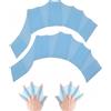 DBCEJF Guanti da Nuoto Palmati per Piscina e Acquagym, Palette Nuoto Morbide per Allenamento e Snorkeling, Pinne per Mani Uomo e Donna, 1 Paio, Blu Lago, Taglia L