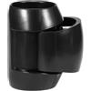 FortunateSweet Morsetto a sgancio rapido da 58 mm, per kayak e canoa, clip di bloccaggio in PVC per supporto per pali da remo, sport acquatici, nero