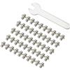 Generic Pedali per mountain bike Borchie Durevolezza Impugnature in Acciaio Inox Viti con Filettatura Ad Alta Resistenza Pedali Bici Spikes Mountain Grip Spikes