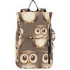 WDdZzyy Borsa da tennis impermeabile da donna e uomo, zaino da viaggio per tennis, badminton, racketball uccello marrone selvatico gufo