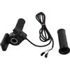 RichVibe E-for - Coppia di manopole per acceleratore per bicicletta, con schermo LCD, 36-72 V, effetto Hall, cavo da 170 cm, per bicicletta e scooter, colore: nero
