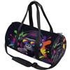 GuoChe Borsone sportivo rotondo leggero con tasca interna borsa da palestra per uomo donna borsone da viaggio sport Singe Monkey Dj écouteurs & Lunettes De Soleil Gorilla Fun P