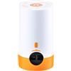 Axorafow Pompa a vuoto elettrica 4000Pa Wireless per sacchi di compressione Imballaggio efficiente Accessori da campeggio Gonfiatore Deflator Piccolo Arancione Bianco 8,75 cm