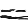 AOWINHIT 1 Paio di Cinghie Fisse per Fermapiedi per Bici, Cinghie per Pedali in Tela Resistenti e Regolabili per un Ciclismo Confortevole, Ideali per il Ciclismo su Strada (Nera)
