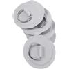 Kaeltsyn Set di 5 cuscinetti rotondi a D da 8 cm, per attrezzature compatte e instradamento dei cavi, per attrezzature da campeggio