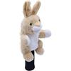 harayaa Copritesta Mazza da Golf Peluche Accessorio Animale Decorativo Cotone Morbido Protezione Chiudipacco Trasporto Conservazione Adatto a Club Driver Viaggi Uso Quotidiano, Zebra