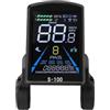 Gdfnmogo Bicicletta elettrica S100 per computer LCD a colori, compatibile con protocollo OMD2, tachimetro Ebike impermeabile per monitor a batteria da 24 V 36 V 48 V