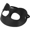 Tofficu Maschera Sportiva Nera per Uomo in Plastica Protezione Impatto e Design Traspirante, per Basket e attività Sportive