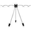 Drawup Supporto per canna da pesca Treppiede Gambe Telescopiche per Carpa Grossa Lago River Bank Pesca 70 cm Argento